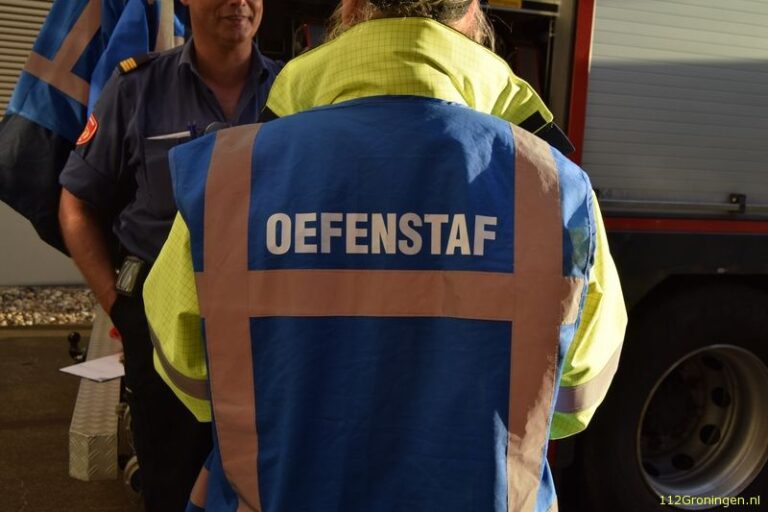Oefening pelotonsinzet in de Eemshaven 112Groningen
