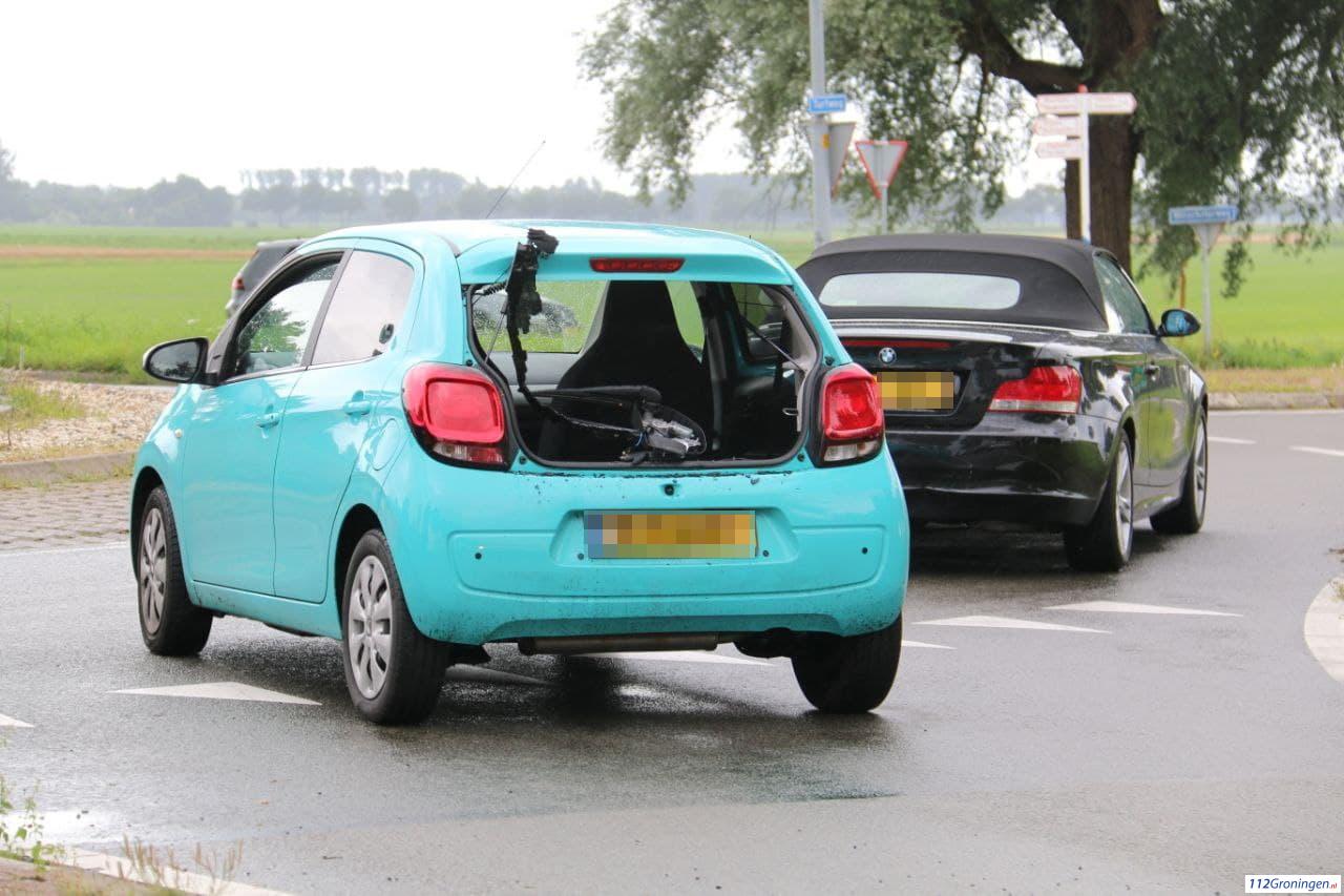 Kopstaart aanrijding Winschoterweg Blijham. Kopstaart aanrijding Winschoterweg Blijham.
