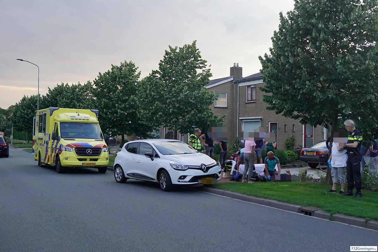 Aanrijding tussen antieke motor en auto in Tolbert. Aanrijding tussen antieke motor en auto in Tolbert.