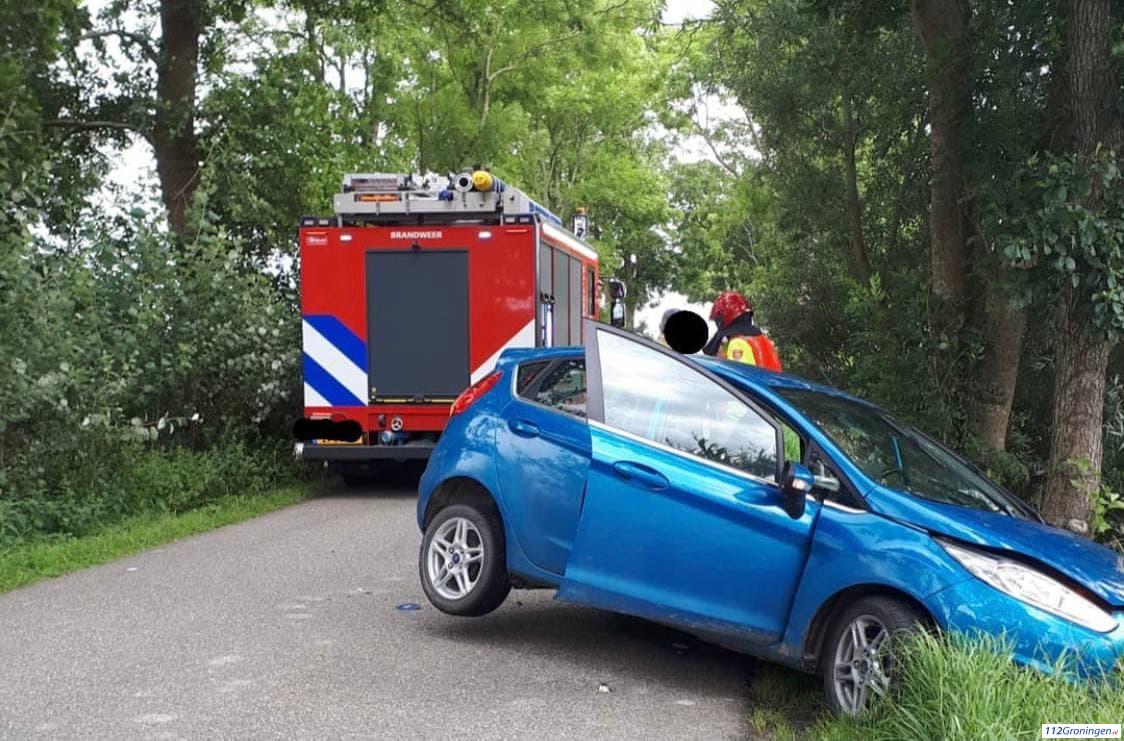 Ongeval tussen twee voertuigen bij Schouwerzijl.