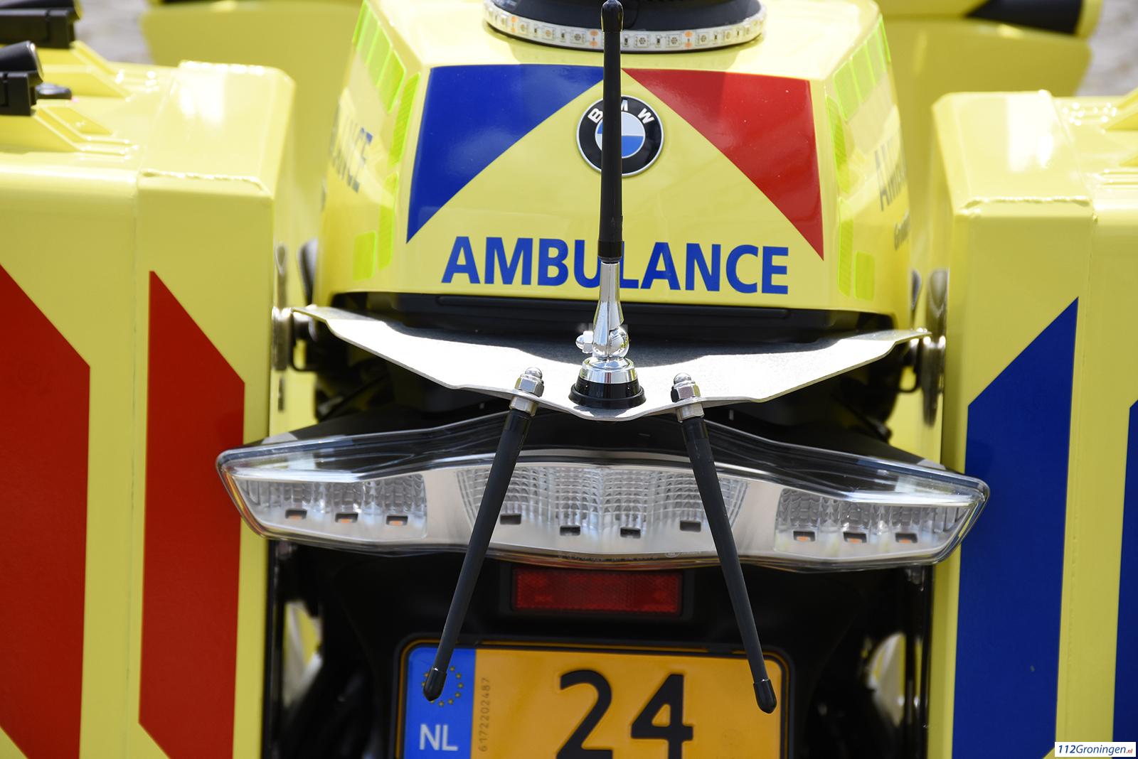 Fietsster gewond bij verkeersongeluk A-weg Groningen.