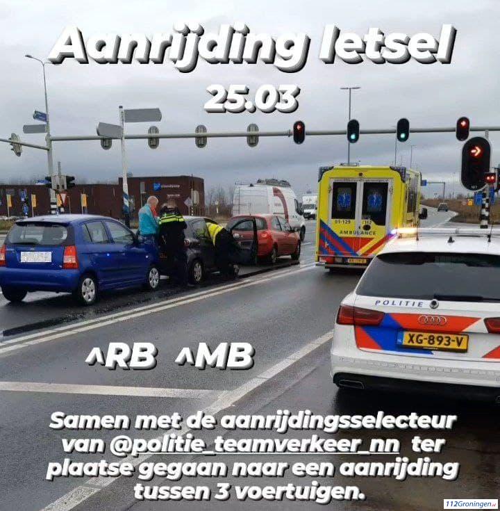 Automobilist raakt gewonde bij kettingbotsing op Europaweg in Groningen.