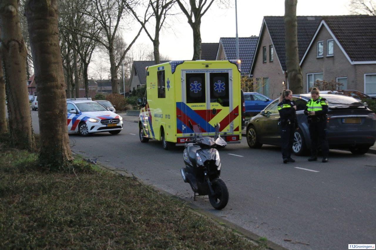 Scooterrijder aangereden op Boven Westerdiep in Veendam.