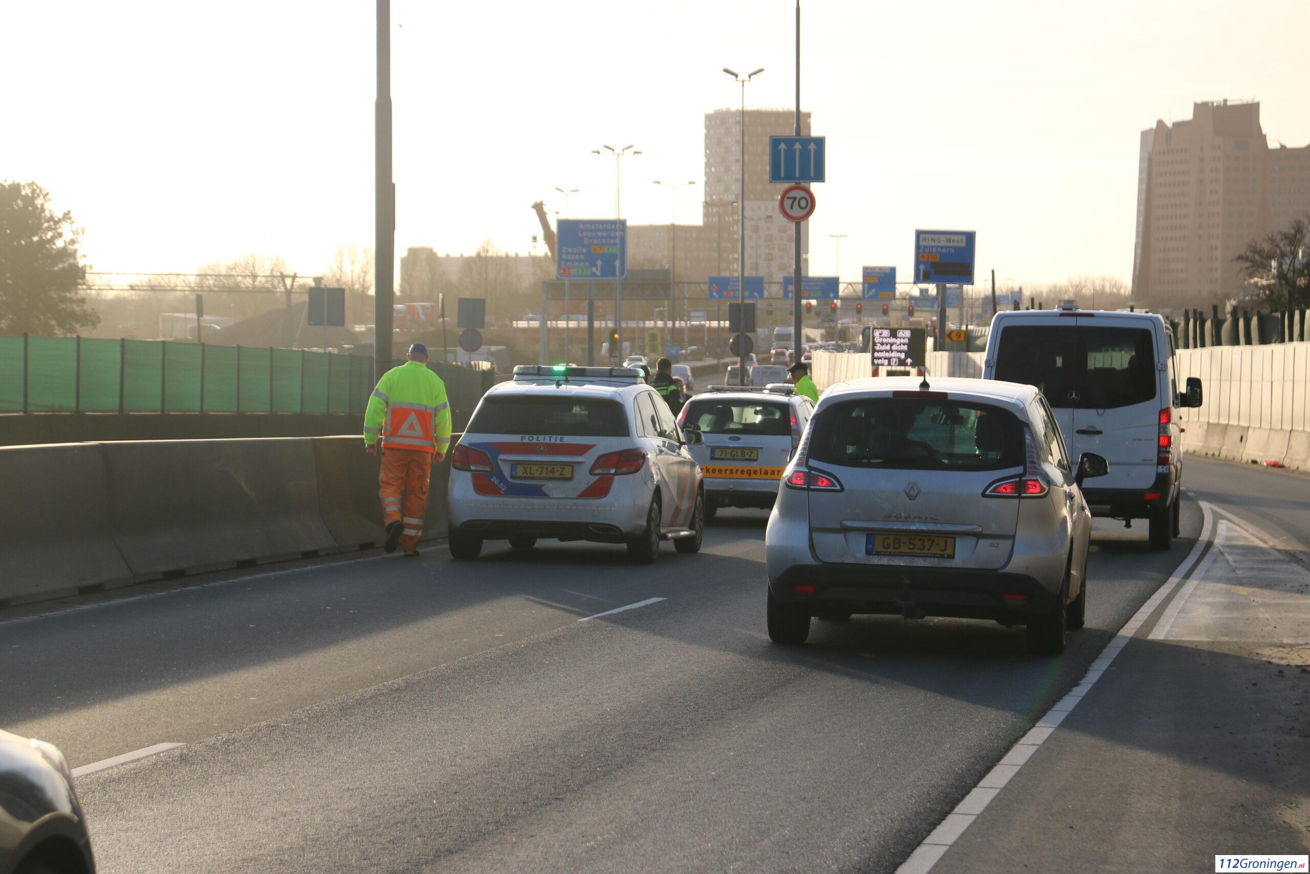 Ongeval op de N7 tussen Hereweg en het Julianaplein.