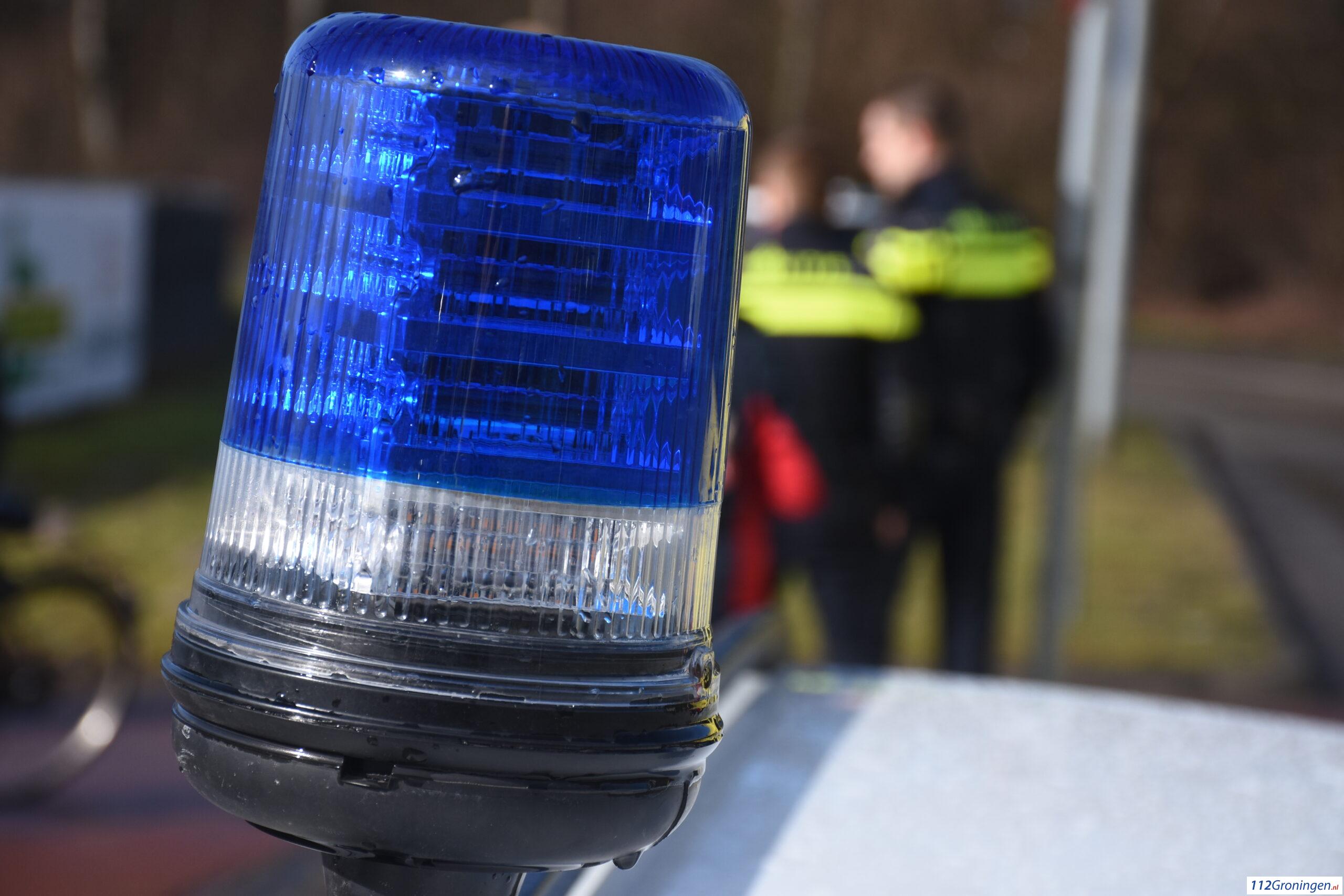 Ongeval tussen een motor en voetganger op de Kerkstraat in Vlagtwedde.