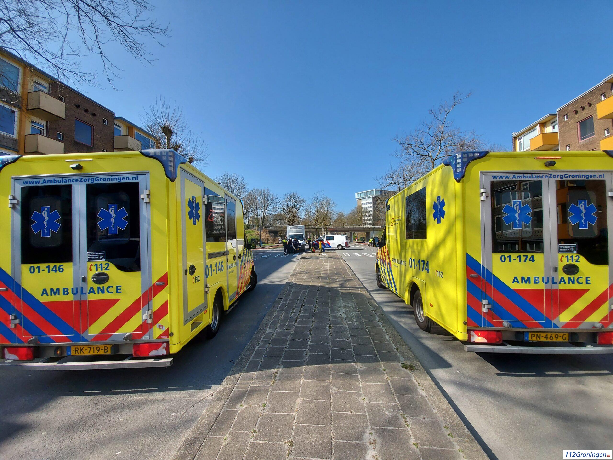 Zeer ernstig ongeval Asingastraat Groningen, 1 man zwaargewond.