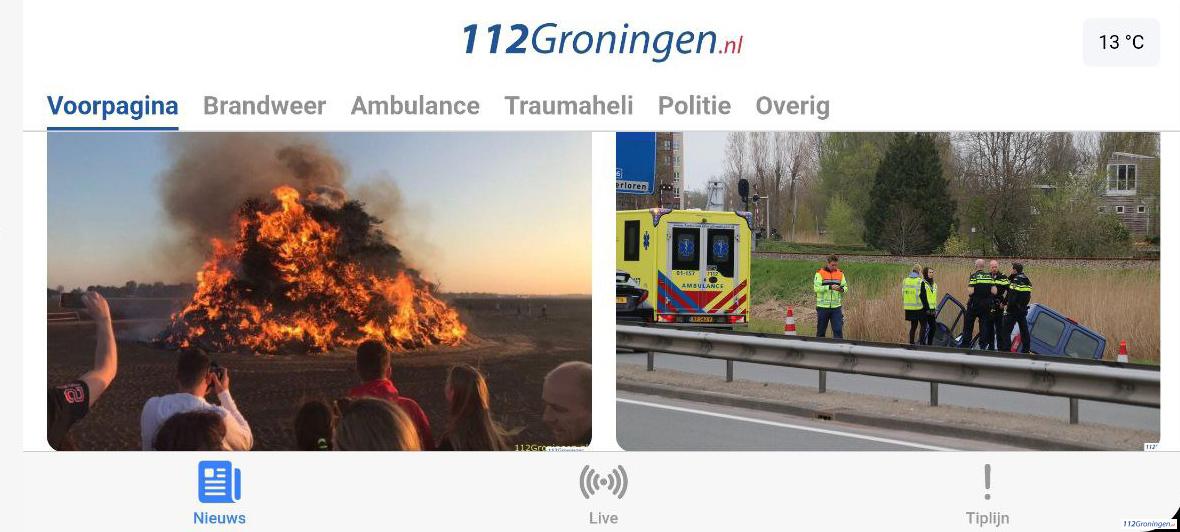 De nieuwe 112Groningen.nl online app: download hem nu uit de App en Playstore
