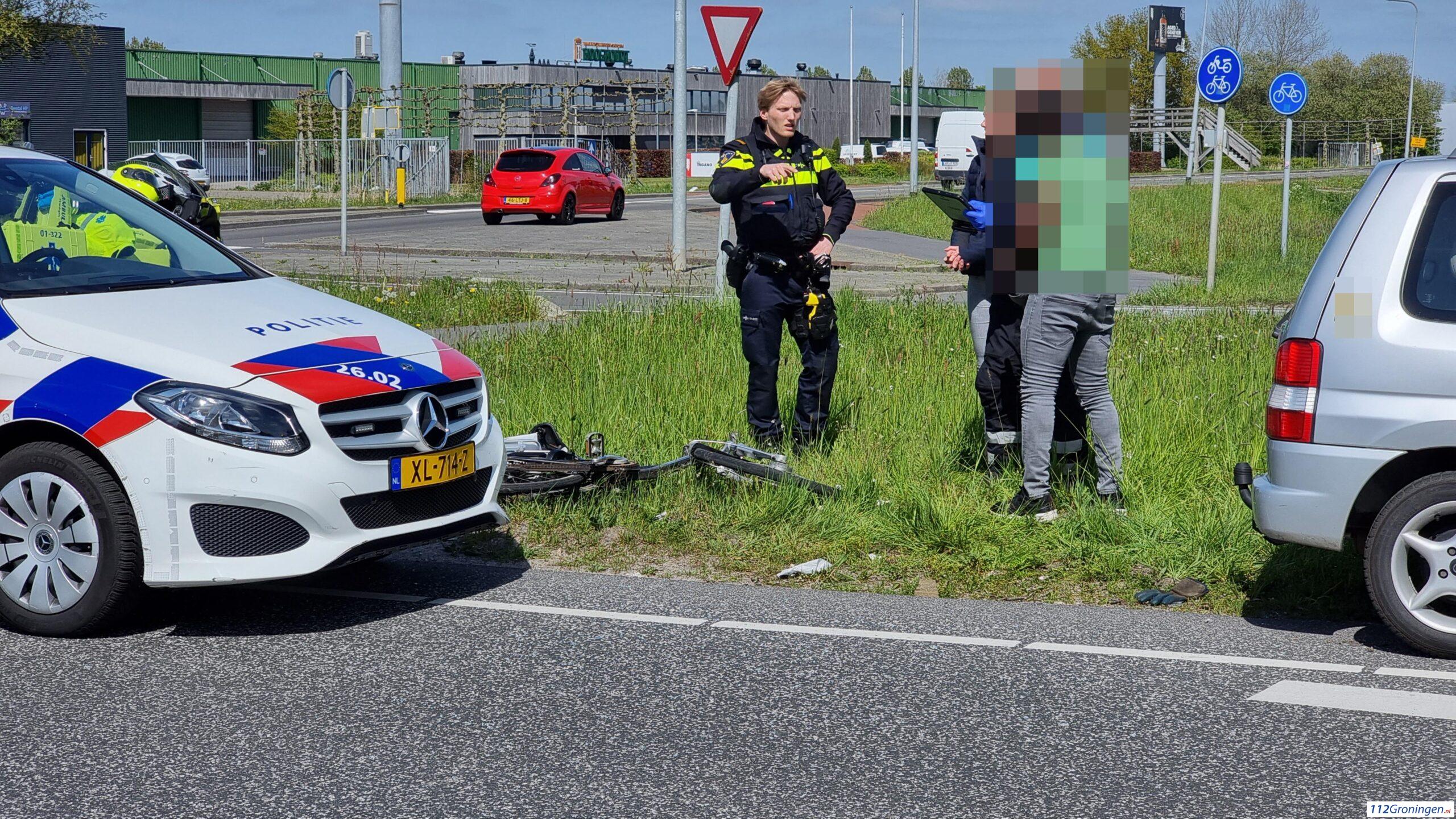 Ongeval op de Winschoterweg Groningen, 1 lichtgewonde.