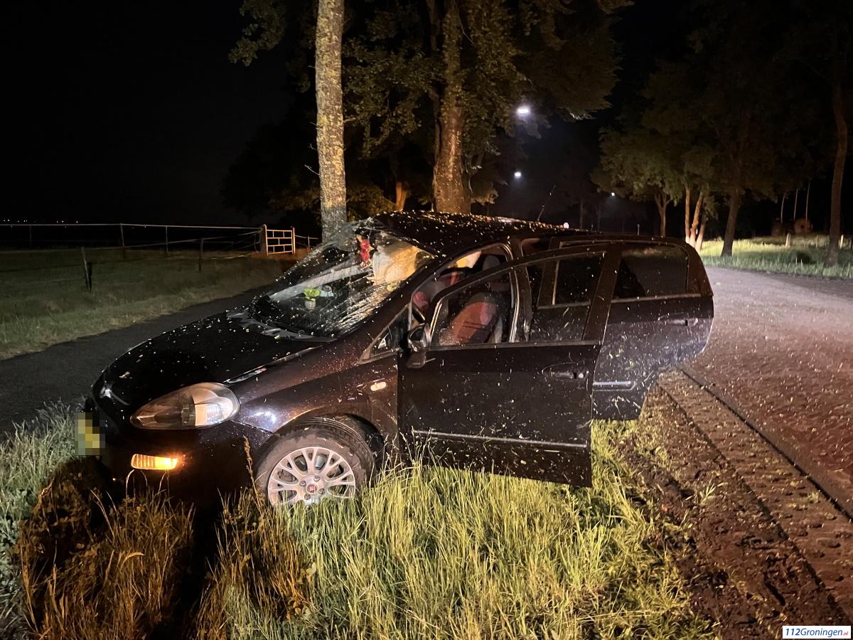 Automobilist gewond na eenzijdig ongeval in Vriescheloo.