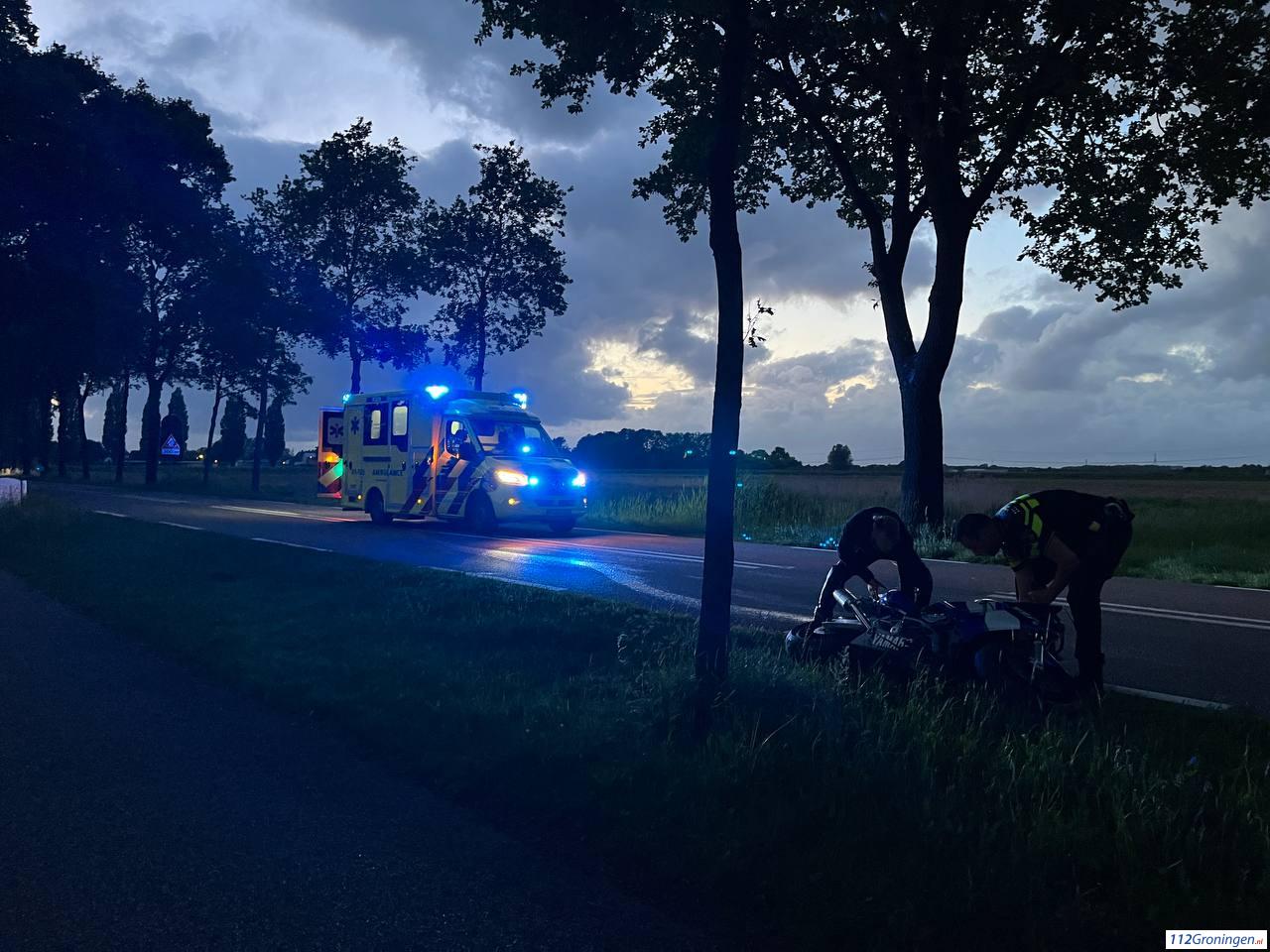 Motorrijder raakt zwaargewond bij eenzijdig ongeval Blijham.