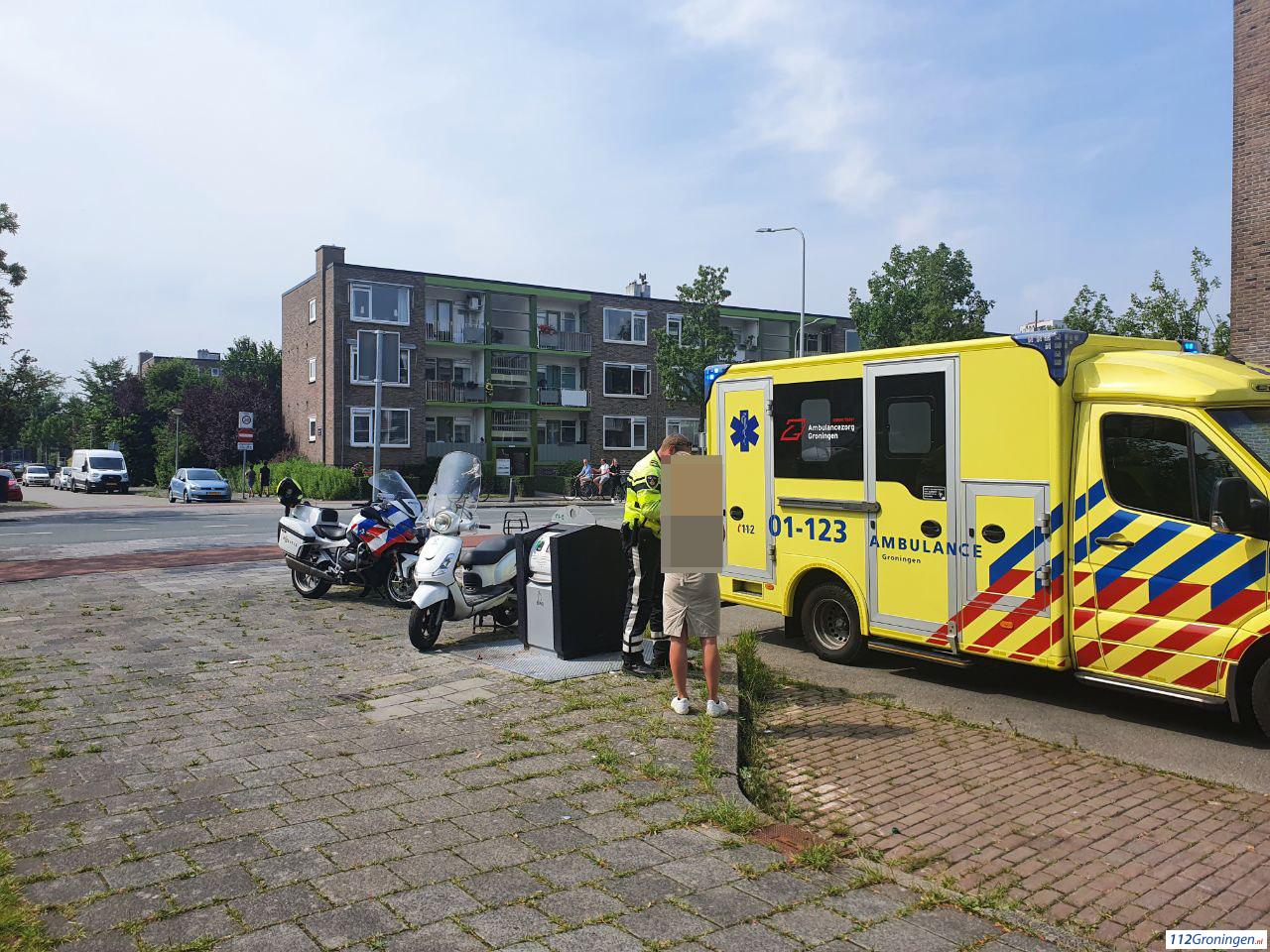 Ongeval letsel Paterswoldseweg/ Galenuslaan, 1 gewonde.