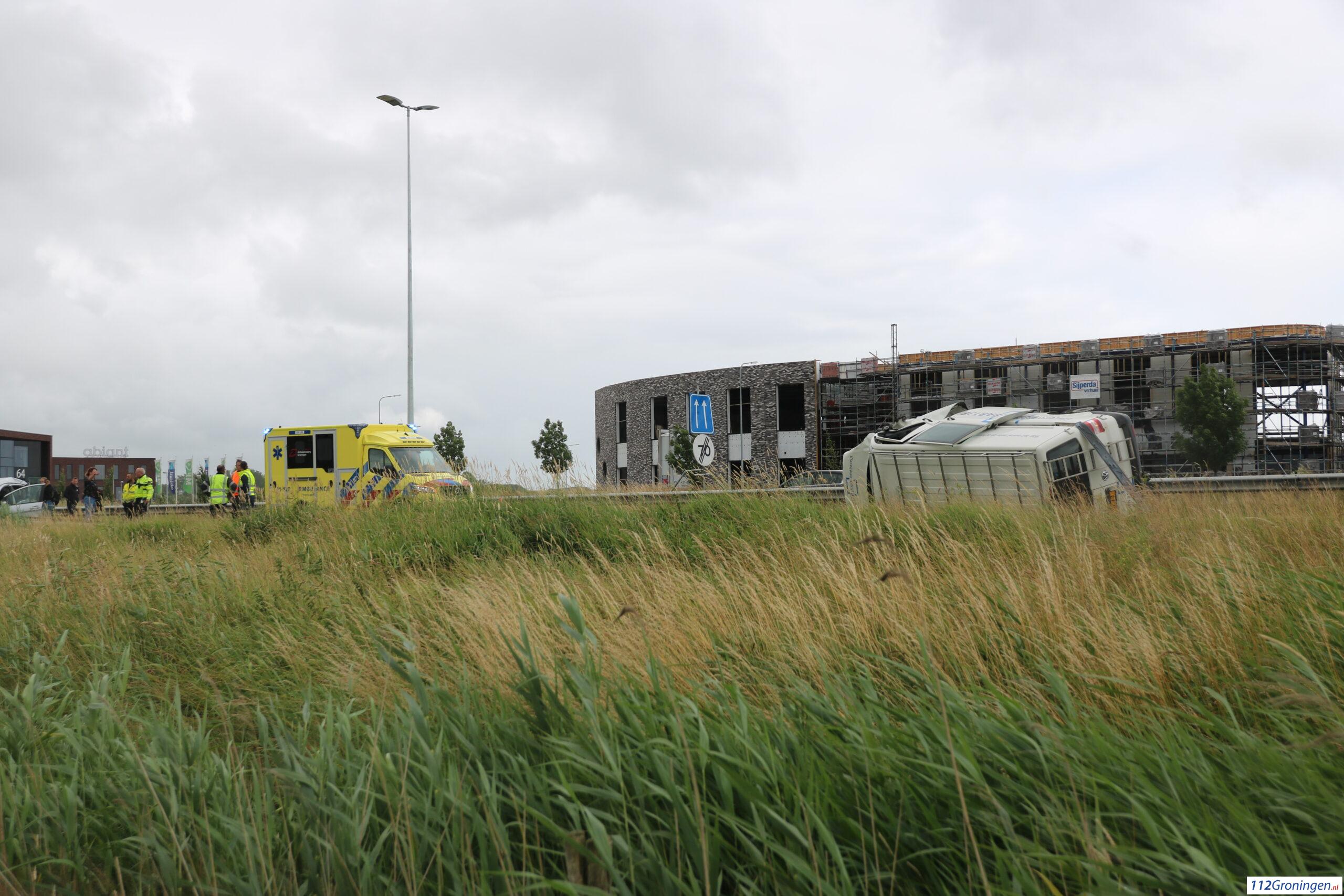 Drie gewonden bij ongeval bij knooppunt Euvelgunne.