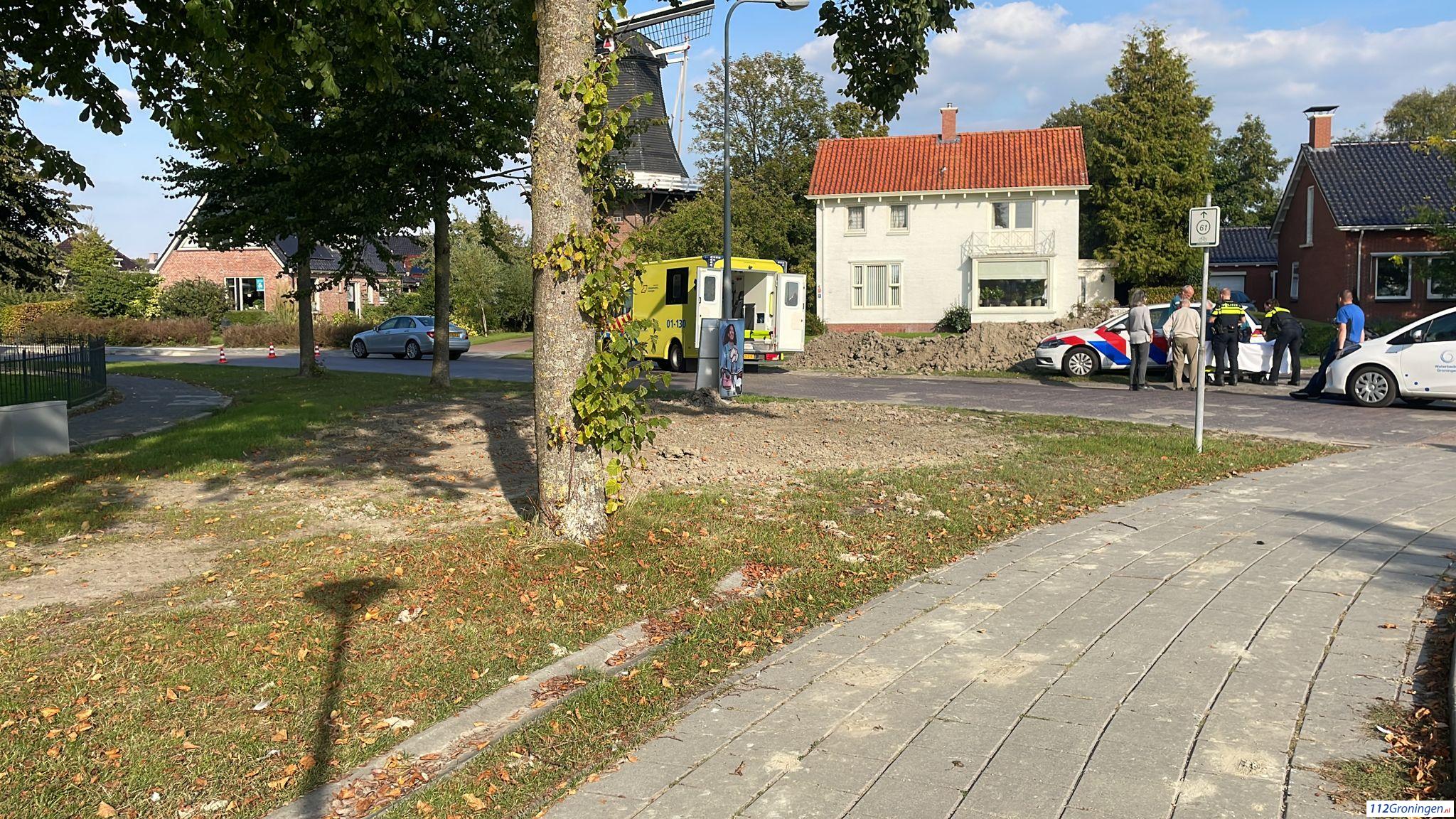 Ongeval Molenweg Loppersum, 1 gewonde.