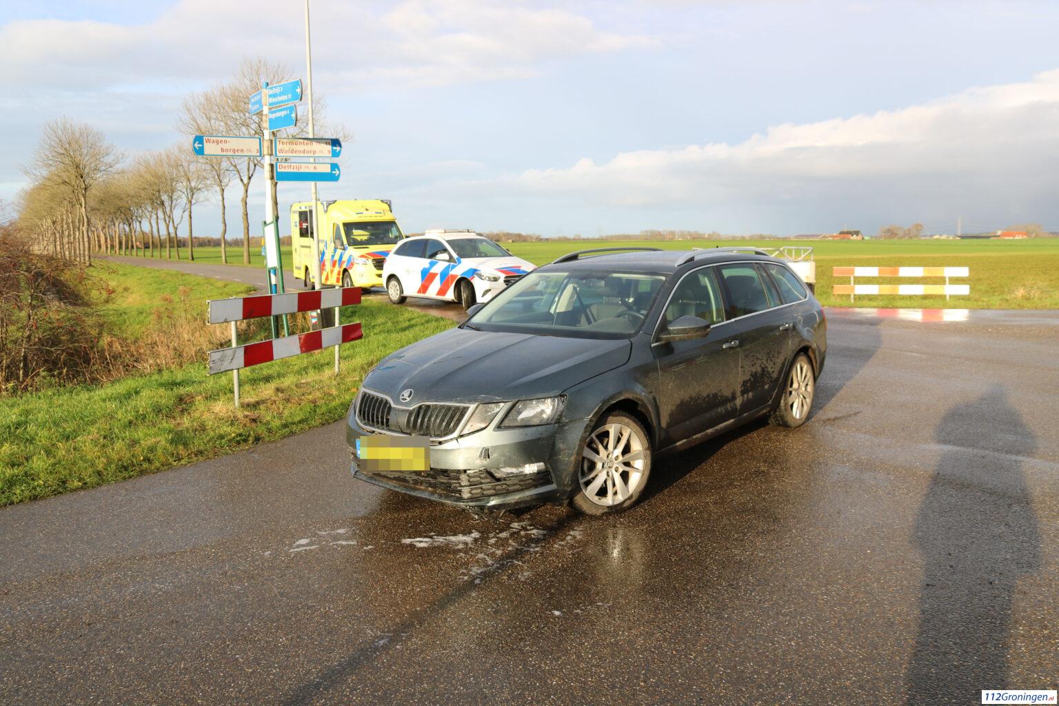 Ongeval Ideweersterweg in Meedhuizen, 1 lichtgewonde.