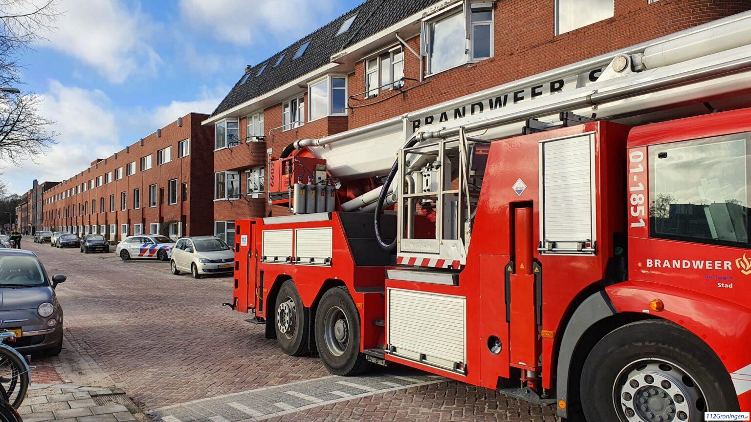 Storing in rookmelder aan de Hamburgerstraat in Groningen
