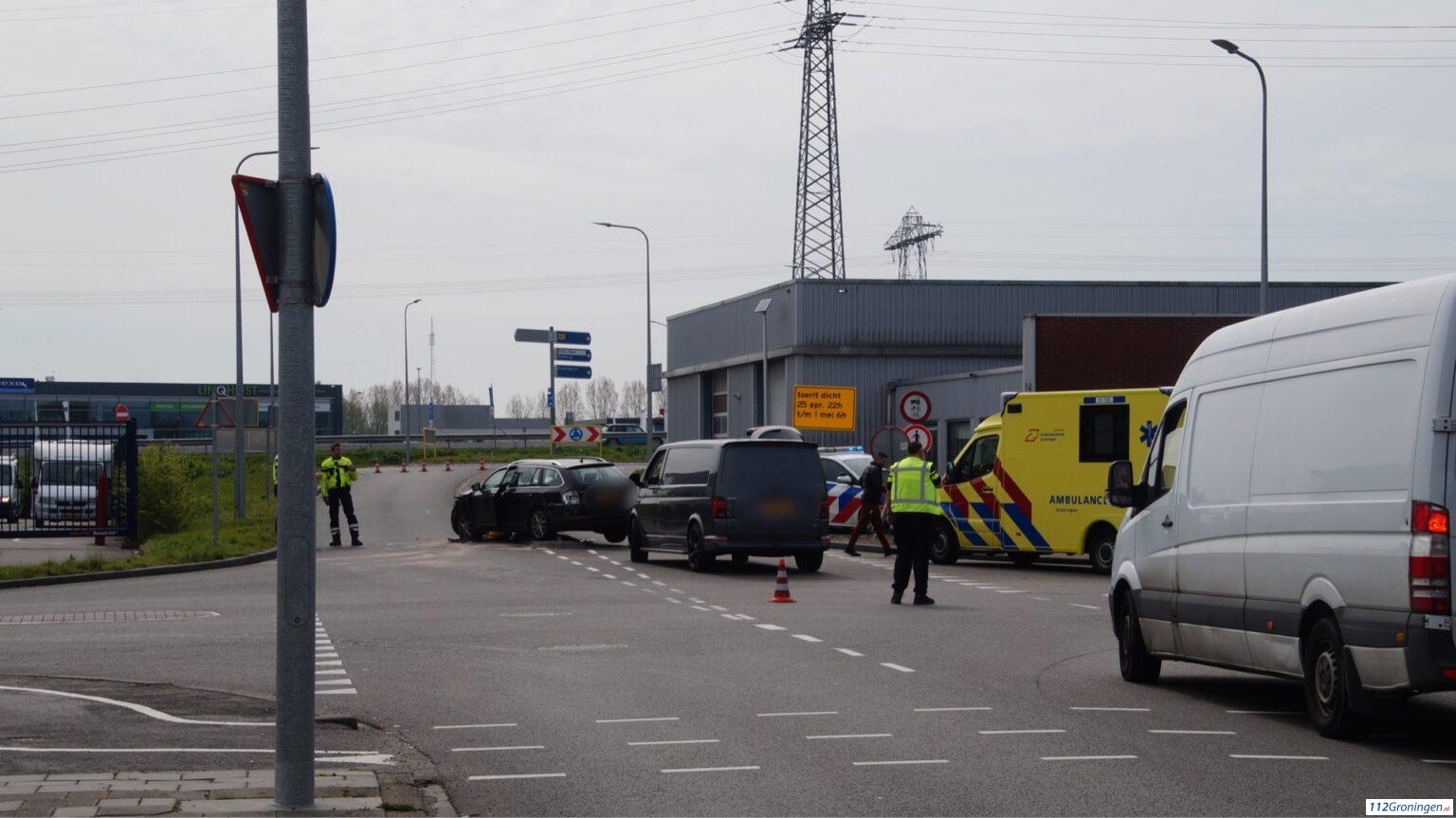 1 gewonde bij ongeval op de Osloweg in Groningen.