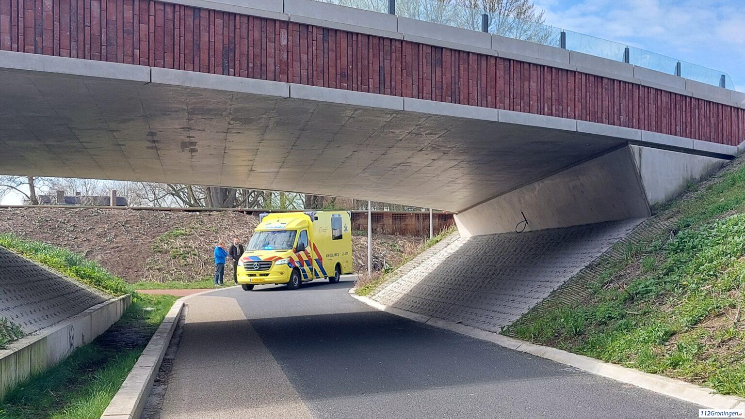 Ongeval in de fietsvallei Brailleweg, 1 gewonde. Ongeval in de fietsvallei Brailleweg, 1 gewonde.