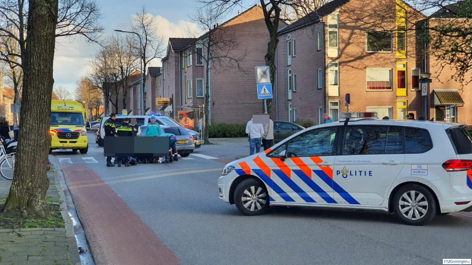 Gewonde bij ongeval op de Zaagmuldersweg in Groningen.