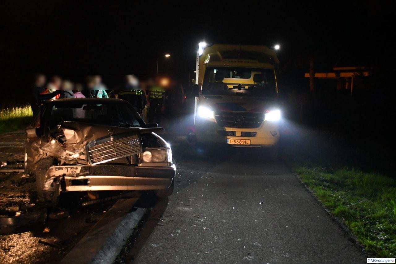 Gewonde bij ongeval op de Kromme Elleboog in Finsterwolde.
