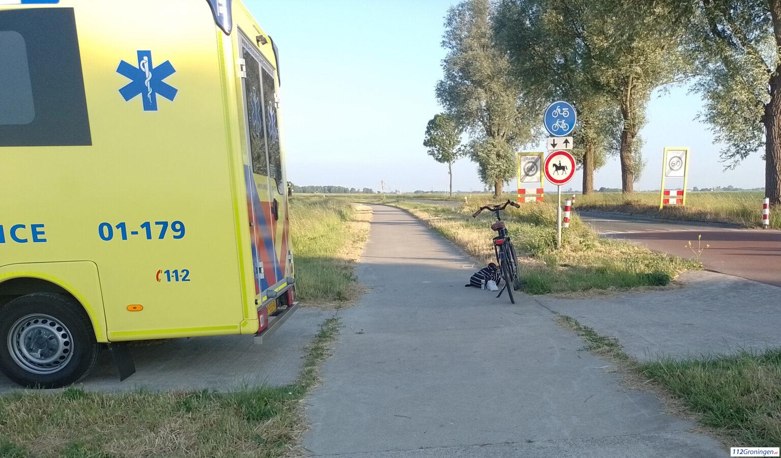 Ongeval op de Maarvlietweg bij Oosternieland. Ongeval op de Maarvlietweg bij Oosternieland.
