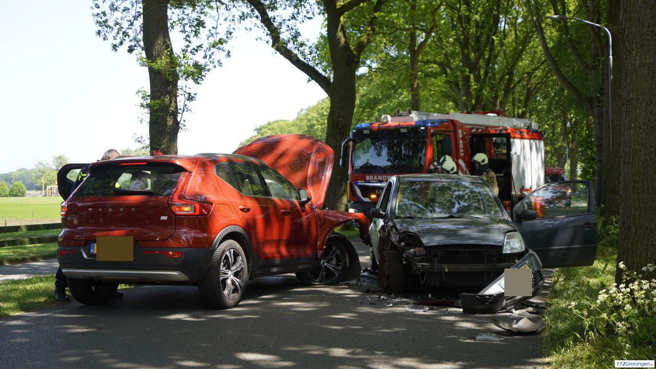 Ongeval op de Zevenhuisterweg bij Nieuw-Roden.