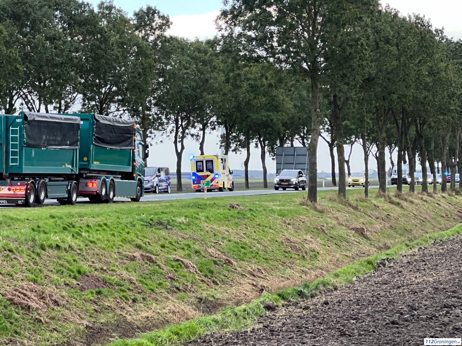 Ongeval op de N362 nabij Farmsum.