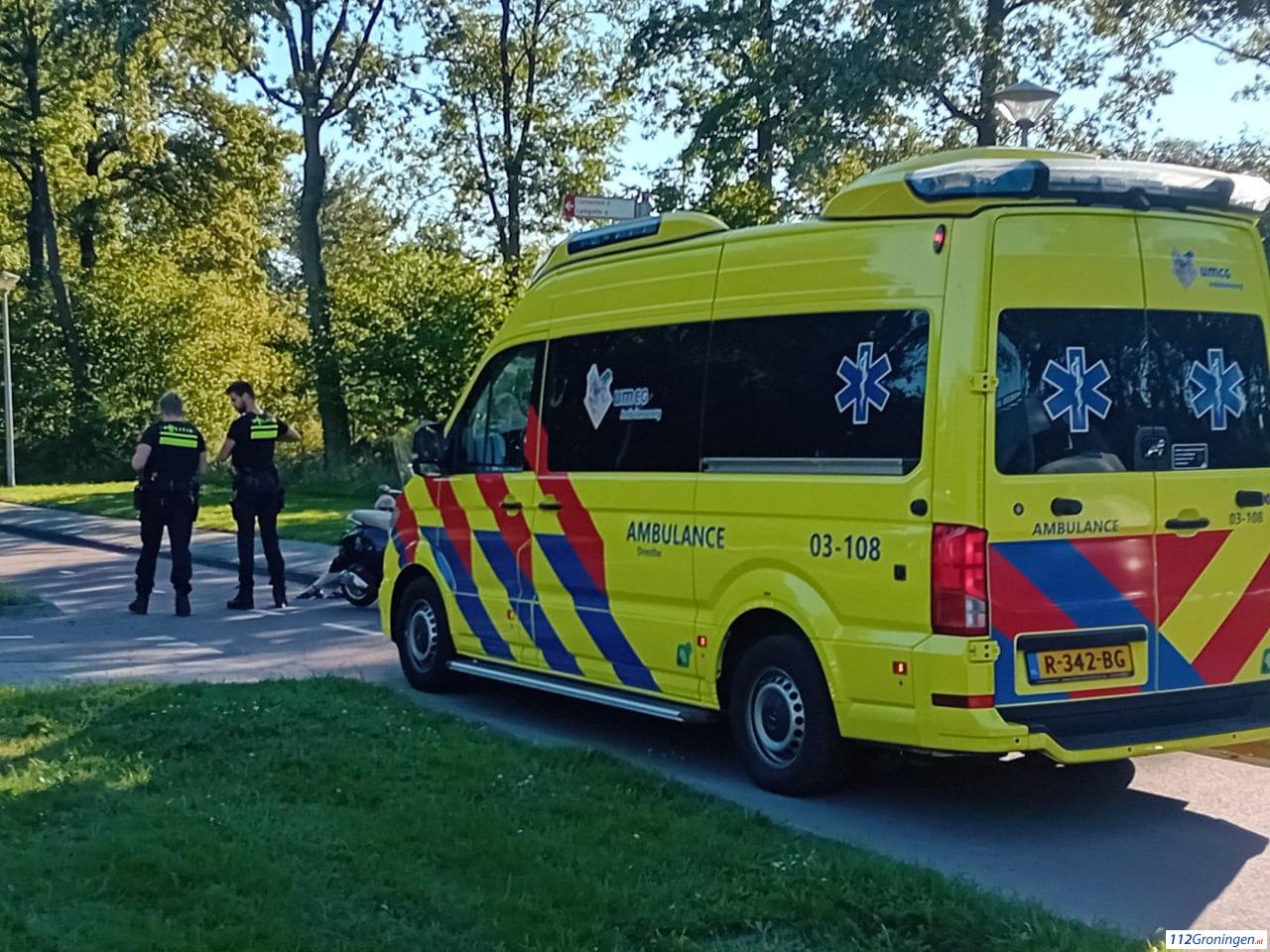 Ongeval op de Norgerweg in Roden. Ongeval op de Norgerweg in Roden.