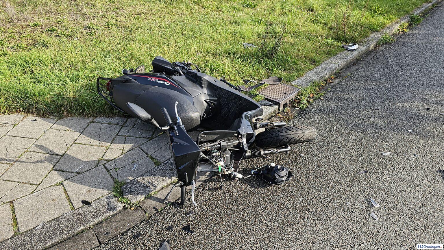 Fors ongeval op de Verlengde Lodewijkstraat in Stad. Fors ongeval op de Verlengde Lodewijkstraat in Stad.