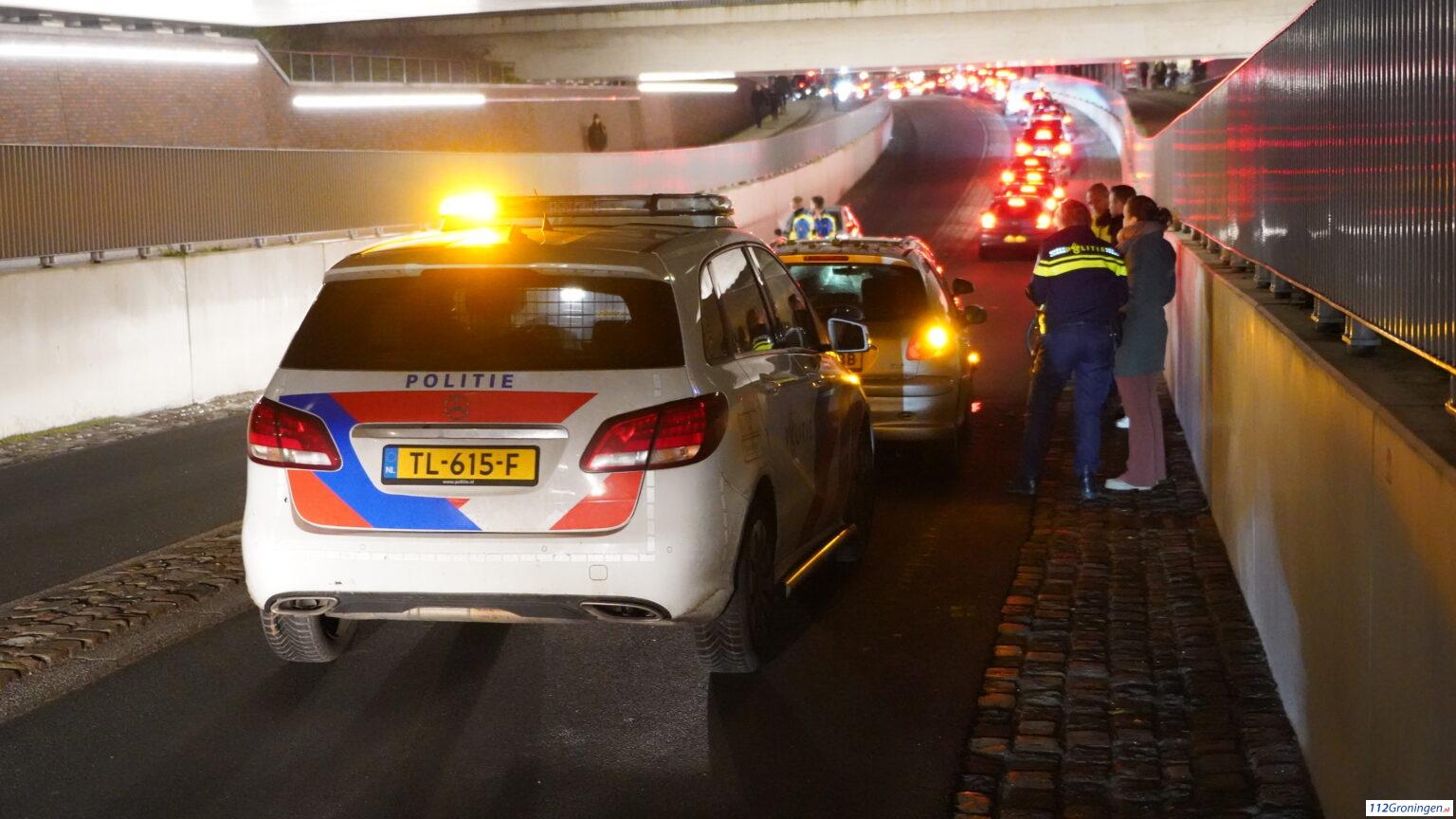 Materiële ongeval op de Paterswoldseweg. Materiële ongeval op de Paterswoldseweg.