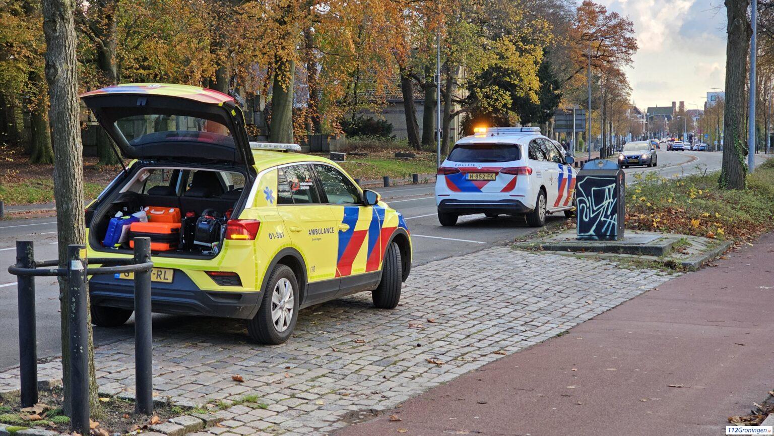 Ongeval op de Hereweg, 1 lichtgewonde. Ongeval op de Hereweg, 1 lichtgewonde.