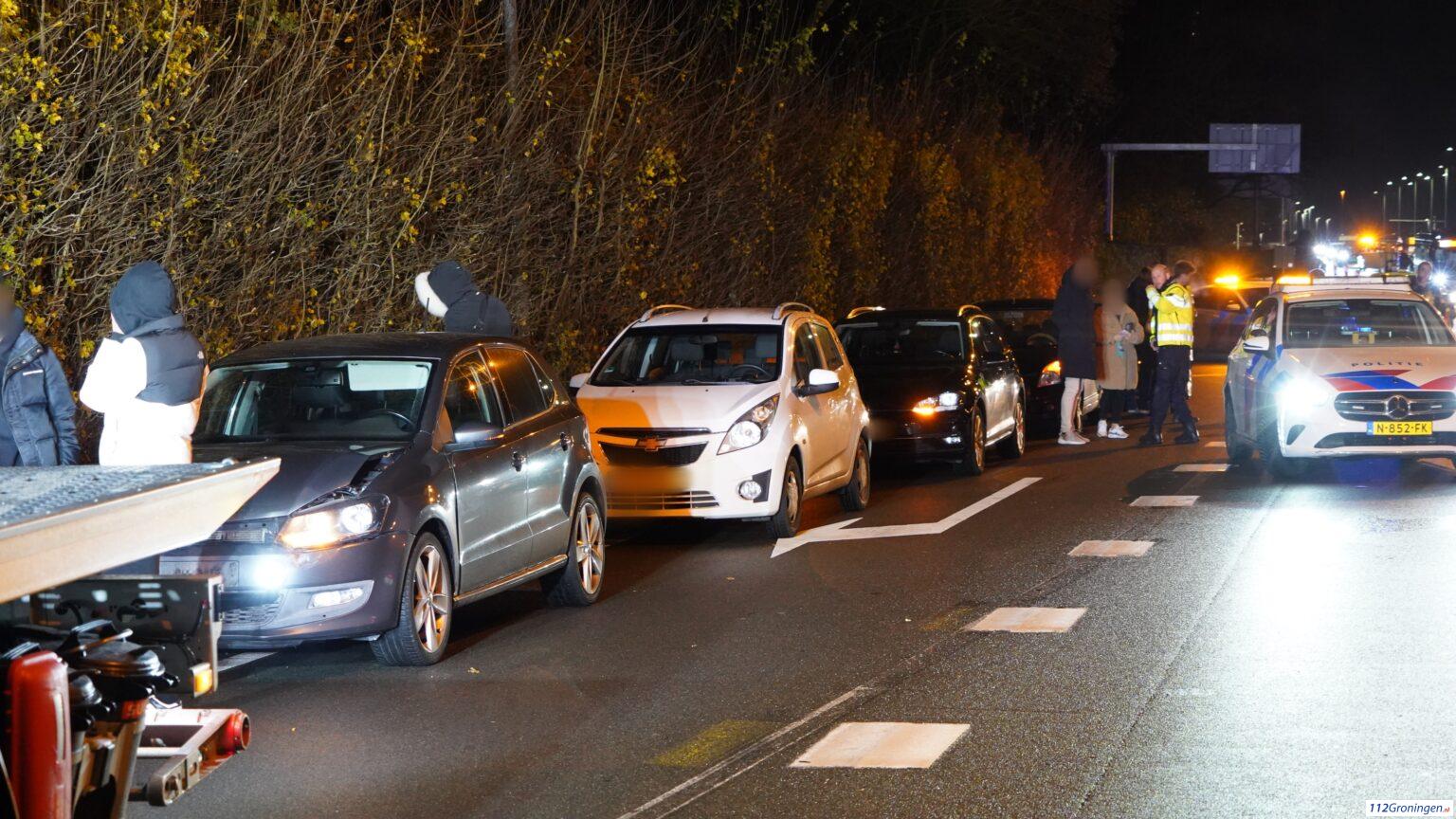 Kettingbotsing op de N370, file tot gevolg. Kettingbotsing op de N370, file tot gevolg.