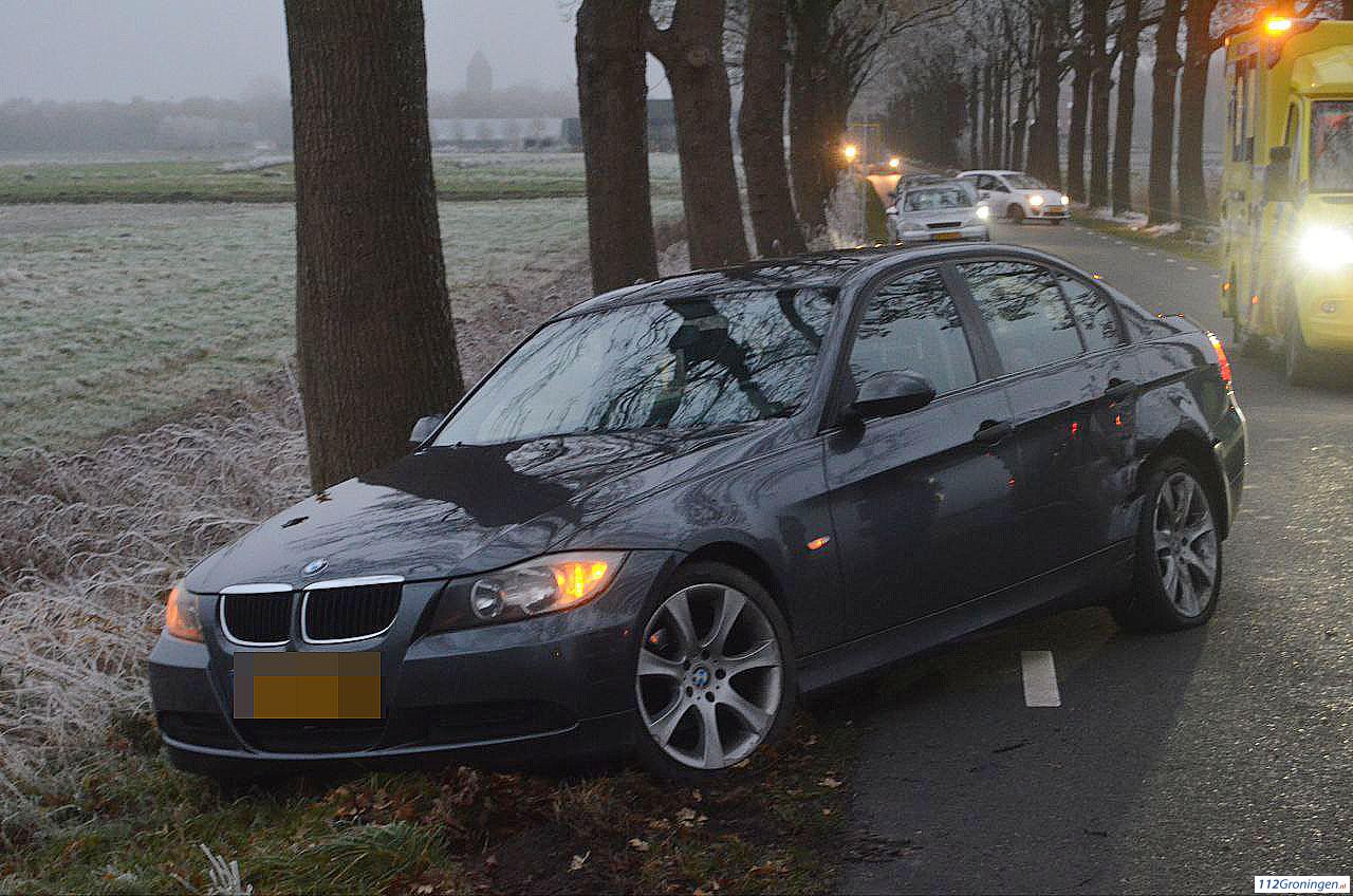Ongeval tussen twee voertuigen in Slochteren, 1 gewonde.