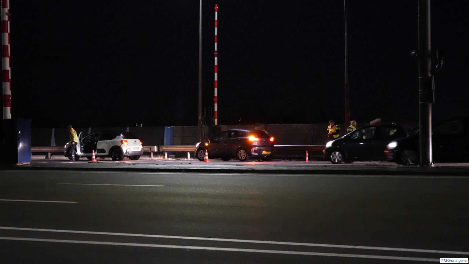Ongeval op de Driebondsbrug in de stad. Ongeval op de Driebondsbrug in de stad.