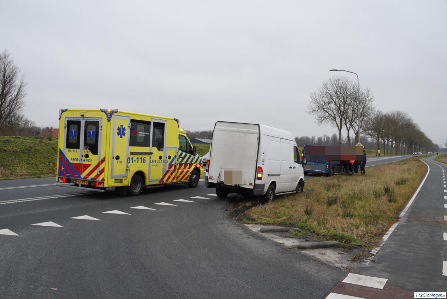 Ongeval op de N964 bij Winschoten.