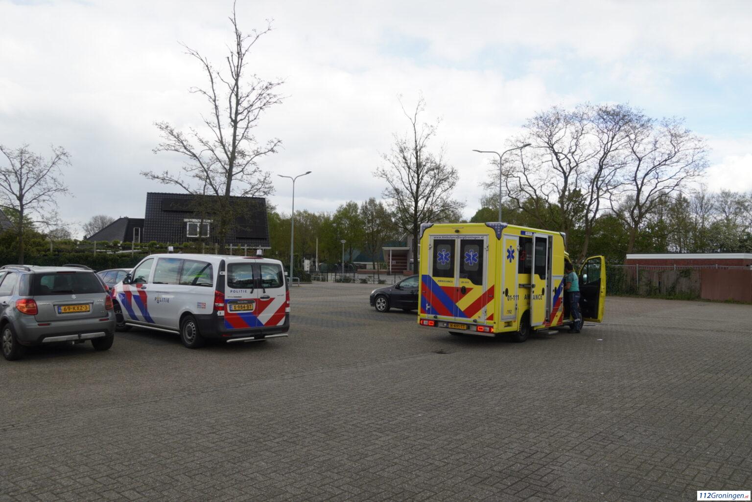 Politie en ambulance ter plaatse bij melding ongeval. Politie en ambulance ter plaatse bij melding ongeval.