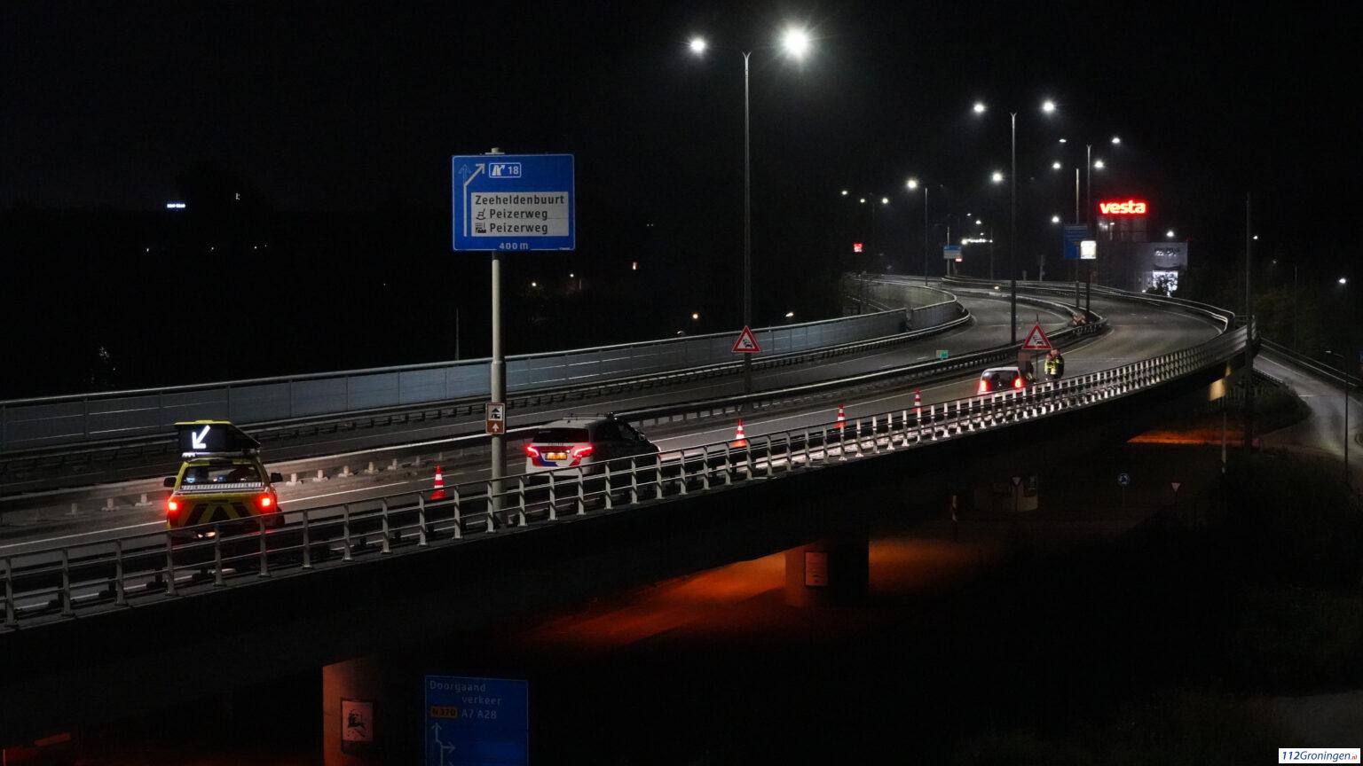 Eenzijdig ongeval op de N370. Eenzijdig ongeval op de N370.