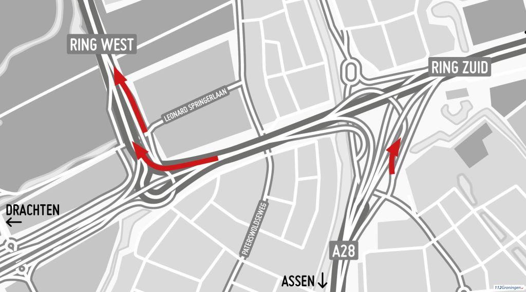Ring Verbinding Verbinding tussen Julianaplein en westelijke ringweg weekend dicht ...