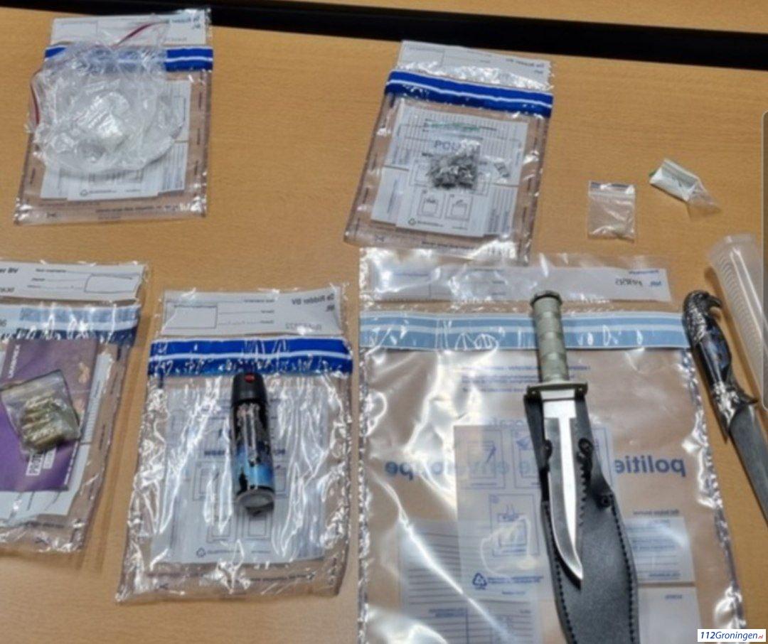 19-jarige Veendammer aangehouden voor drugs- en wapenbezit in Winschoten