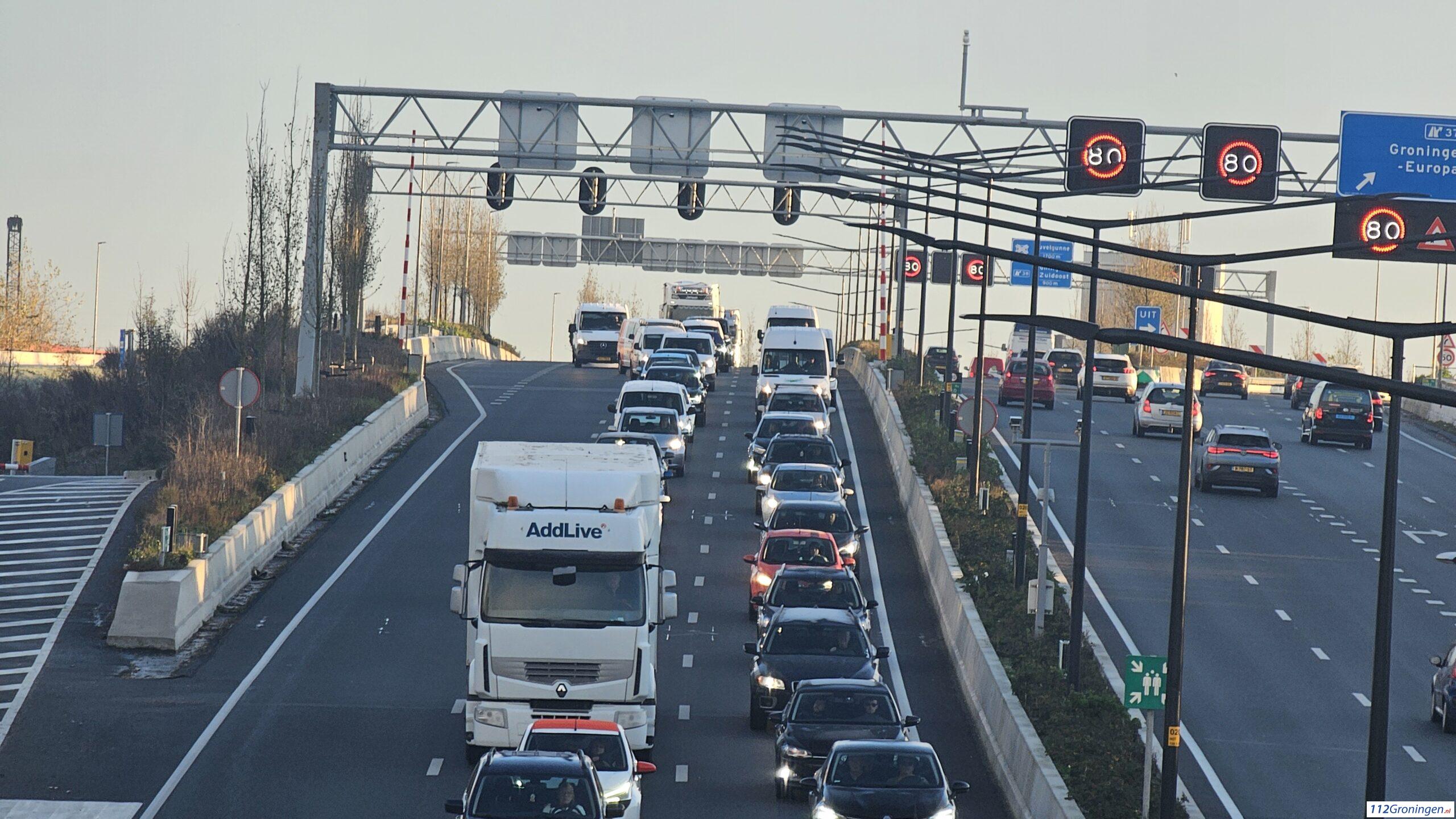 Ongeval in de verdiepte ligging N7. Ongeval in de verdiepte ligging N7.