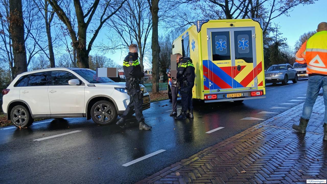 Ongeval op de Molenweg in Winschoten. Ongeval op de Molenweg in Winschoten.