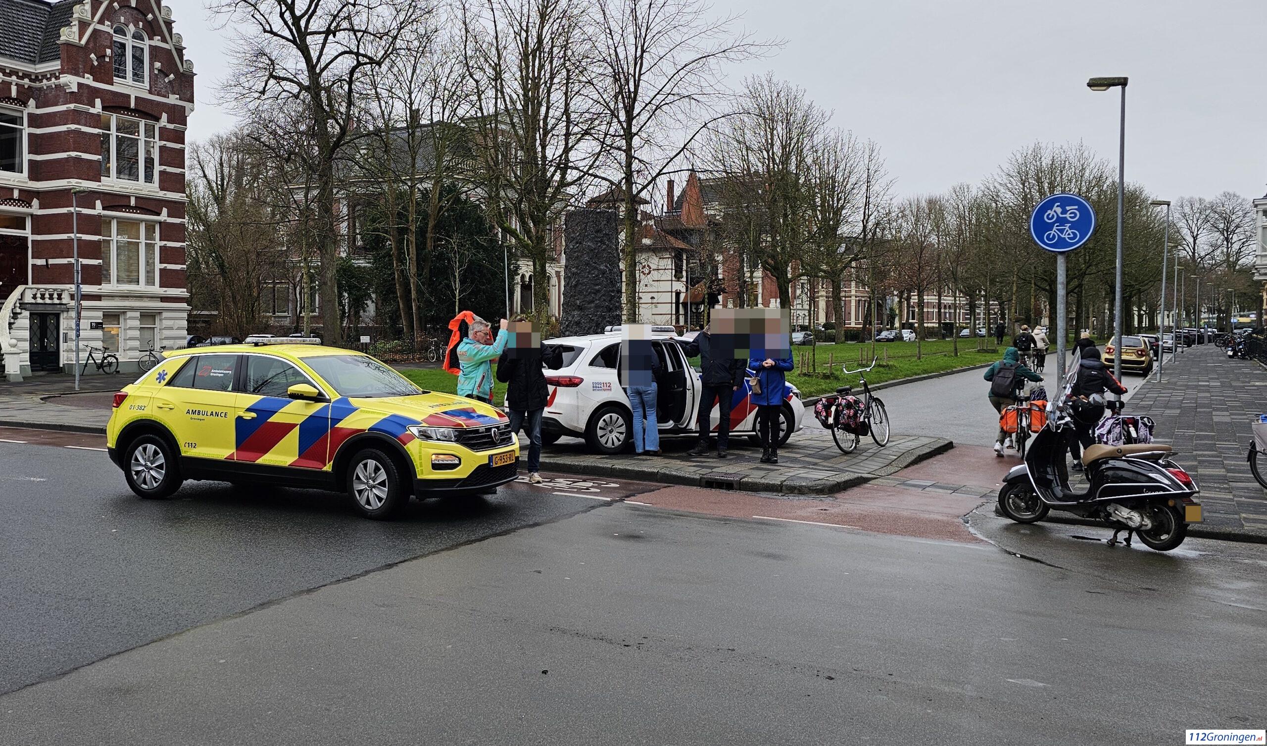 Ongeval op de Verlengde Oosterstraat Groningen, twee gewonden. Ongeval op de Verlengde Oosterstraat Groningen, twee gewonden.