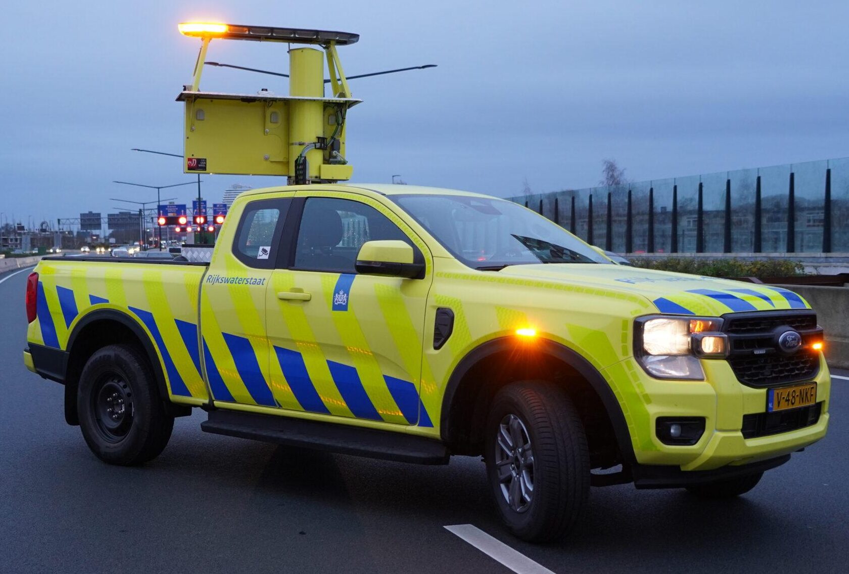 Ongeval op de A7 bij Lettelbert, filevorming. Ongeval op de A7 bij Lettelbert, filevorming.