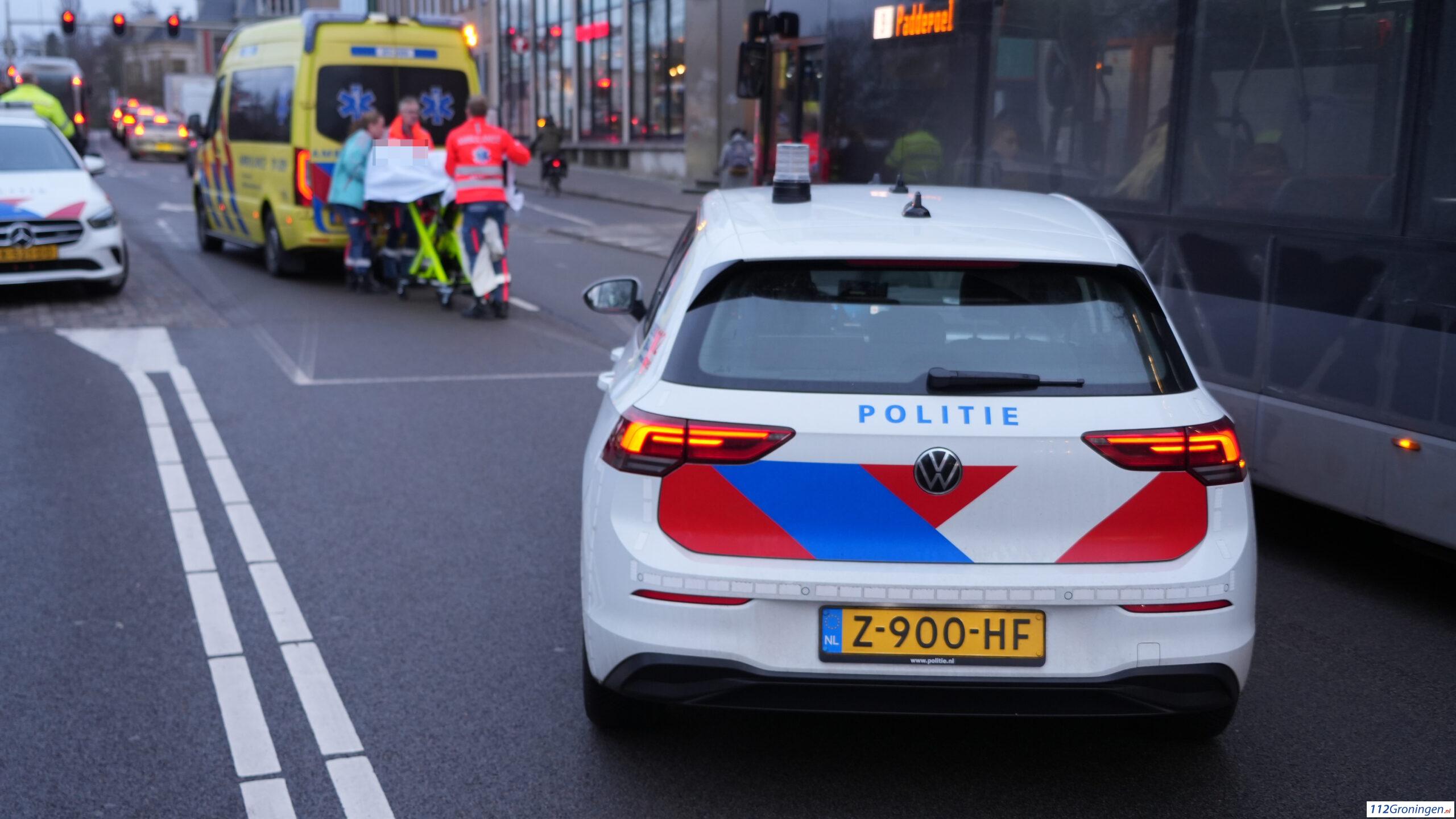 Ongeval op de Stationsweg Groningen, 1 gewonde. Ongeval op de Stationsweg Groningen, 1 gewonde.
