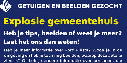 Getuigen gezocht van explosie in Winschoten op 28 november 2025