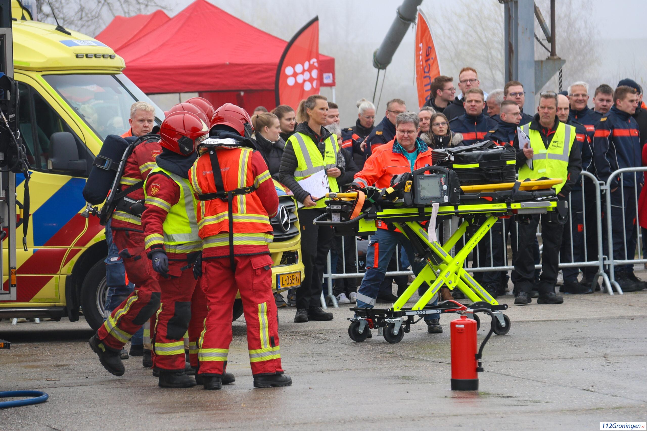 Brandweer vaardigheids toets 112baan  in scheemda