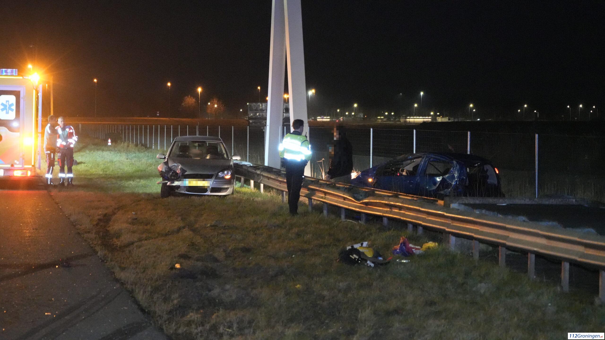 Fors ongeval op de N46 nabij knooppunt Euvelgunne. Fors ongeval op de N46 nabij knooppunt Euvelgunne.