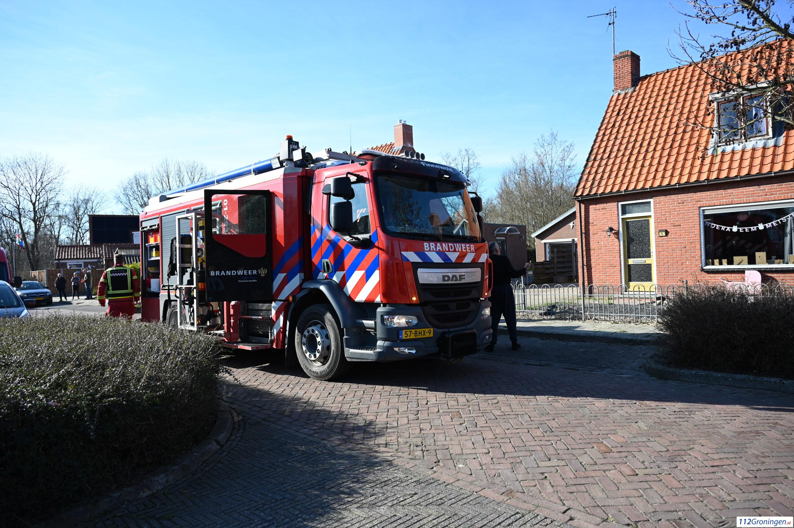 Brandgerucht in Finsterwolde & melding autobrand in Leek