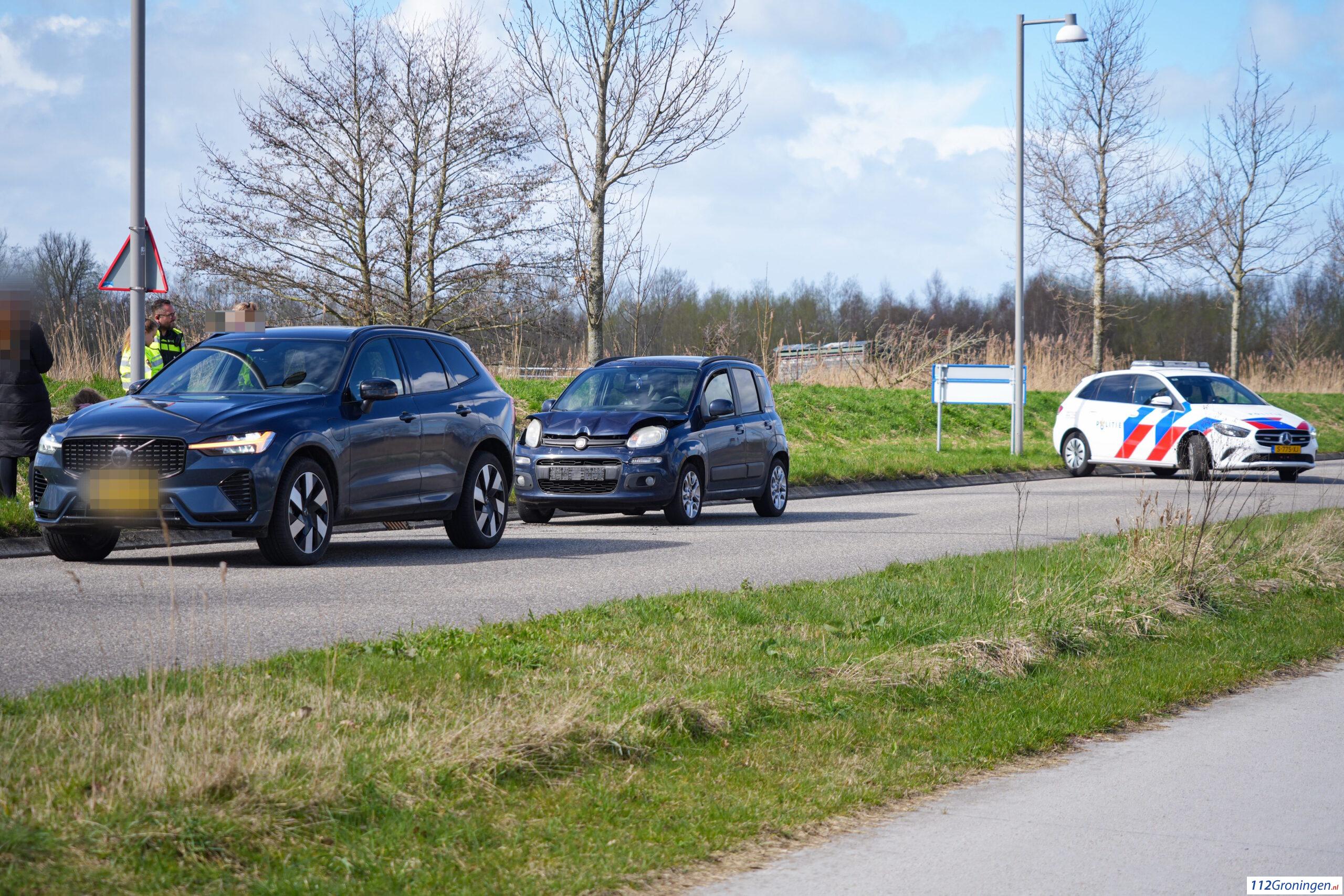 Kop/ staart ongeval bij de Borchsingel Eelderwolde.