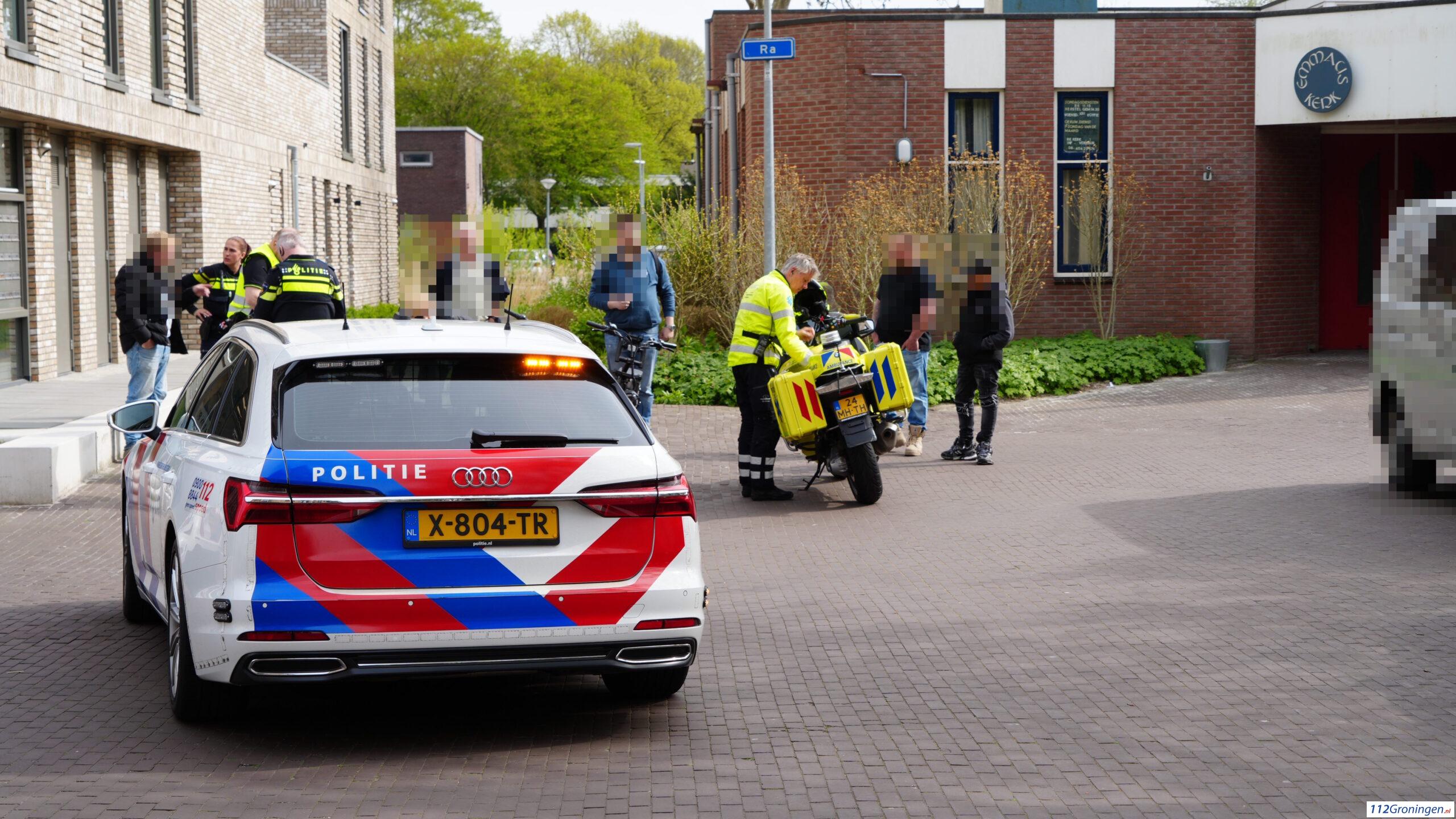 Twee fietser komen met elkaar in botsing.