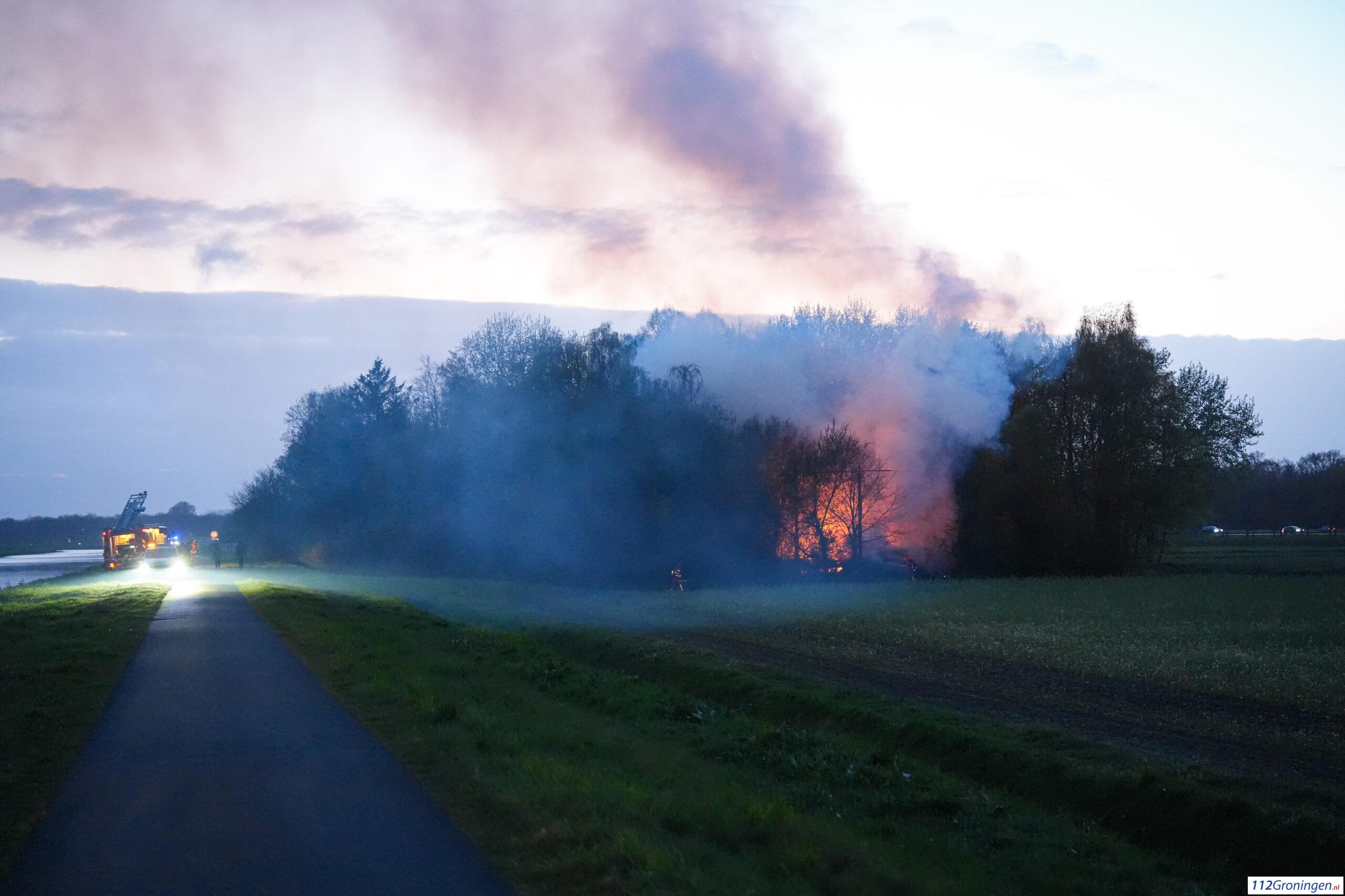 Middelbrand in loods bij Zuidbroek(update)